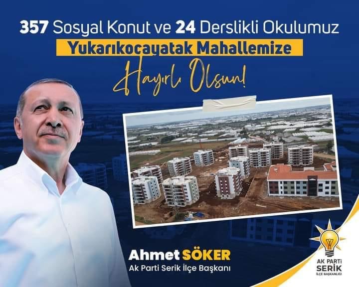 Serik TOKİ’de 357 Konut Sahiplerini Buldu