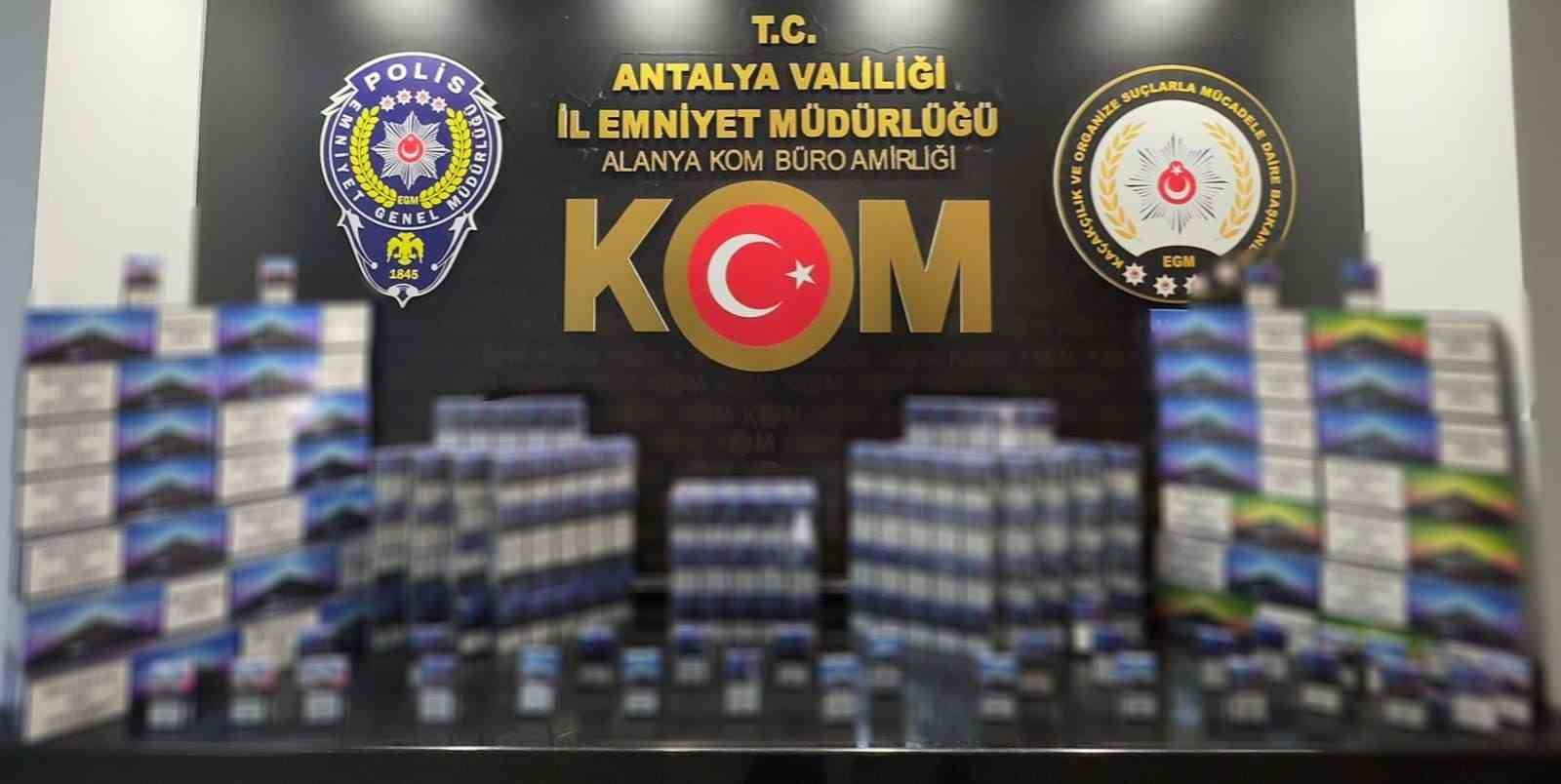 Serik’te ve Alanya’da kaçakçılık operasyonu